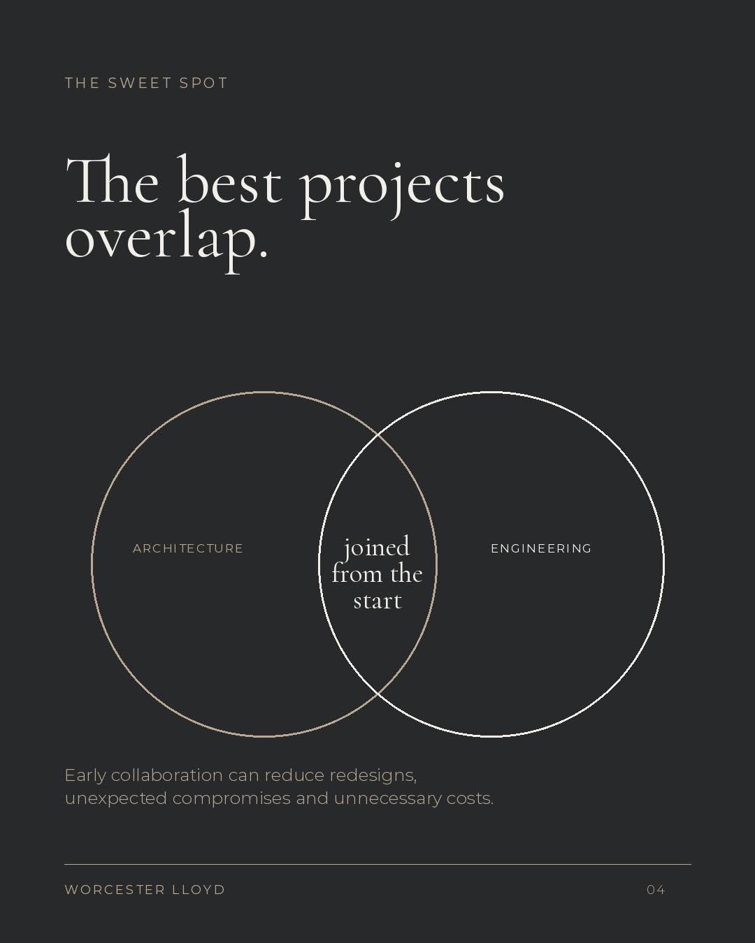 The best projects overlap — architecture and engineering joined from the start