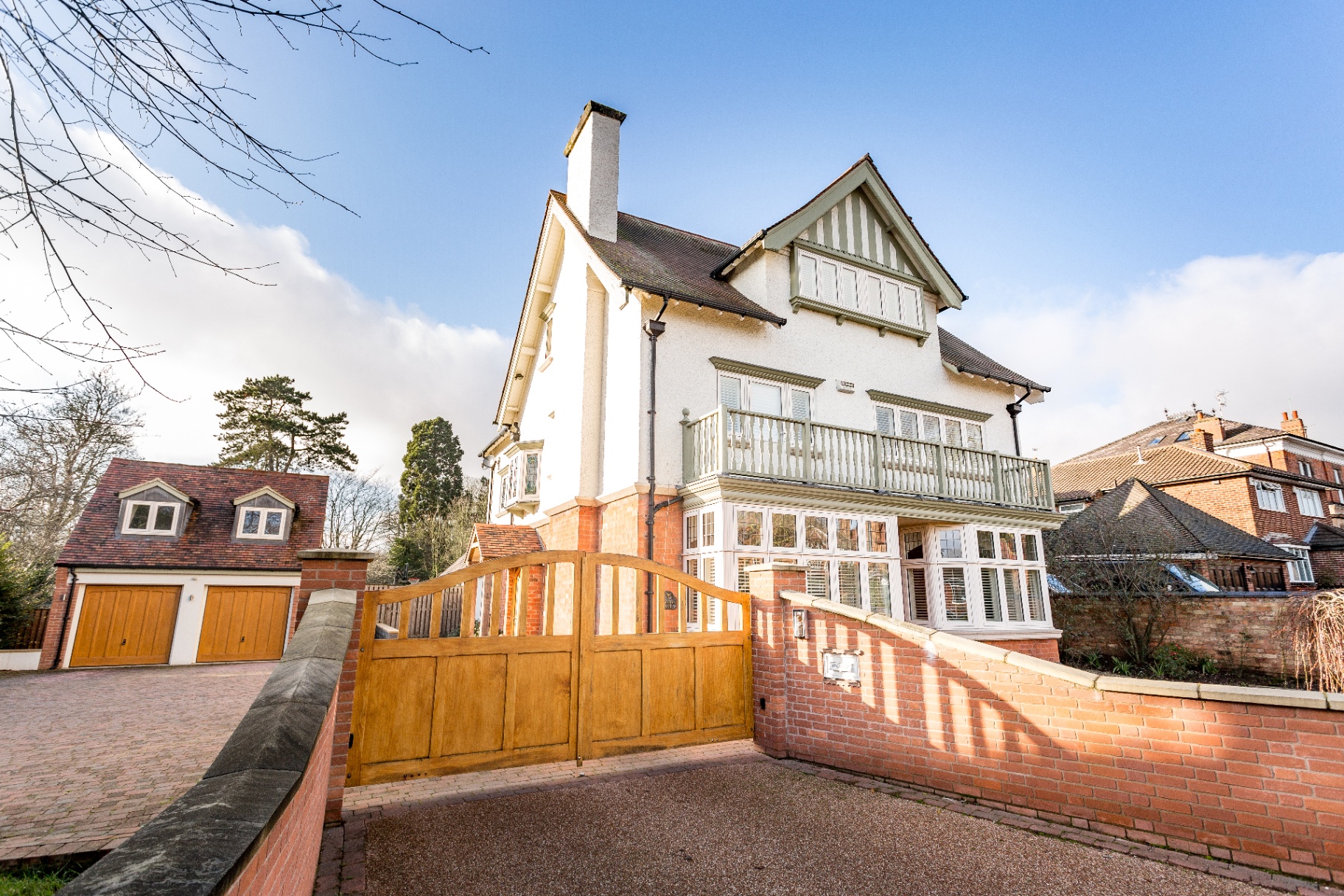 Front elevation of the restored Edwardian villa on Lawnside